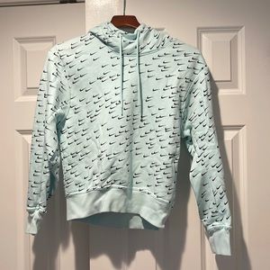Women’s mint green Nike crop hoodie